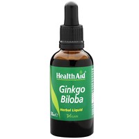 Health Aid Ginkgo Biloba Herbal Liquid 50 ml - Συμπλήρωμα Διατροφής για Καλύτερη Μνήμη, Ζεστά Χέρια & Πόδια