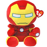 Ty Beanie Babies Iron Man Plushie 1 Τεμάχιο - Λούτρινο Παιδικό Παιχνίδι Εμπνευσμένο από τον Χαρακτήρα Iron Man της Marvel