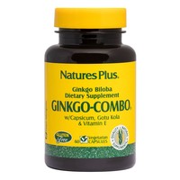Natures Plus Ginkgo-Combo 60caps - Συμπλήρωμα Διατροφής Εκχυλίσματος Βοτάνων Ginkgo, Κόκκινης Πιπεριάς, Σεντέλας & Βιταμίνης Ε για την Ενίσχυση της Πνευματικής Λειτουργίας, Μνήμης & Καλή Υγεία Κυκλοφορικού