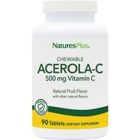 Natures Plus Acerola-C Complex 500mg 90 Chew.tabs - Συμπλήρωμα Διατροφής Εκχυλίσματος Ασερόλας Πλούσιο σε Βιταμίνη C & Βιοφλαβονοειδή για την Ενίσχυση του Ανοσοποιητικού με Φυσική Γεύση Κεράσι