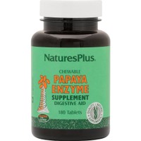 Natures Plus Papaya Enzyme 180 Chew.tabs - Συμπλήρωμα Διατροφής Πεπτικού Ενζύμου από Παπάγια για την Ενίσχυση & Βελτίωση της Λειτουργίας της Πέψης