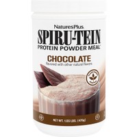 Natures Plus Spiru-Tein Shake 476g - Chocolate - Συμπλήρωμα Διατροφής Πρωτεΐνης Φυτικής Προέλευσης με Βιταμίνες Μέταλλα & Ιχνοστοιχεία για Ενέργεια Κατά της Κούρασης & Απώλεια Βάρους με Γεύση Σοκολάτα