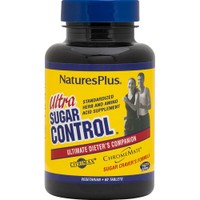 Natures Plus Ultra Sugar Control 60tabs - Συμπλήρωμα Διατροφής Εκχυλίσματος Βοτάνων, Μετάλλων & Αμινοξέων για Ρύθμιση του Σακχάρου στο Αίμα