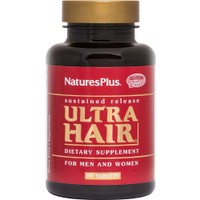 Natures Plus Ultra Hair 60tabs - Συμπλήρωμα Διατροφής Βιταμινών, Μετάλλων & Ιχνοστοιχείων για Ενδυνάμωση της Τρίχας & του Τριχοθήλακα Κατά της Τριχόπτωσης
