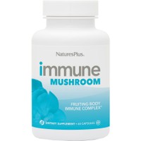 Natures Plus Immune Mushroom Complex 60caps - Συμπλήρωμα Διατροφής με Μείγμα Εκχυλίσματος 7 Μανιταριών για την Ενίσχυση του Ανοσοποιητικού Συστήματος