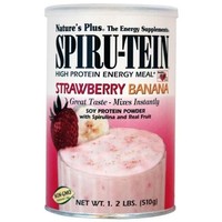 Natures Spiru-Tein Συμπλήρωμα Διατροφής Ιδανικό για Δραστήρια Άτομα & Αθλητές, σε Σκόνη με Γεύση Μπανάνα & Φράουλα 510gr