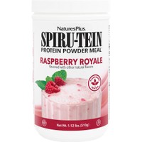 Natures Plus Spiru-Tein Shake 510g - Raspberry Royale - Συμπλήρωμα Διατροφής Πρωτεΐνης Φυτικής Προέλευσης με Βιταμίνες Μέταλλα & Ιχνοστοιχεία για Ενέργεια Κατά της Κούρασης & Απώλεια Βάρους με Γεύση Σμέουρο