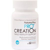 Natures Plus Pro Creation Male Fertility Support 60caps - Συμπλήρωμα Διατροφής Πολυβιταμινών, Μετάλλων Αμινοξέων & Εκχυλίσματος Στρειδιού για την Υποστήριξη της Ανδρικής Γονιμότητας