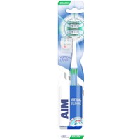 Aim Vertical Expert Toothbrush Soft 1 Τεμάχιο - Γαλάζιο - Μαλακή Οδοντόβουρτσα με Θυσάνους σε Σχήμα Βεντάλιας
