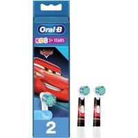 Oral-B Kids 3+ Years Cars Extra Soft 2 Τεμάχια - Ανταλλακτικές Κεφαλές Παιδικής Ηλεκτρικής Οδοντόβουρτσας με Πολύ Μαλακές Ίνες & Χαρακτήρες της Ταινίας Cars