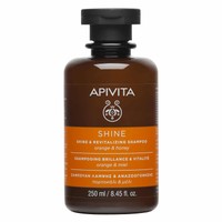 Apivita Shine & Revitalizing Shampoo With Orange & Honey 250ml - Σαμπουάν Λάμψης & Αναζωογόνησης με Πορτοκάλι & Μέλι, Ιδανικό για Αδύναμα, Θαμπά Μαλλιά