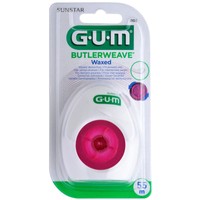 Gum Butlerweave Waxed Floss Κωδ 1155, 55m - Οδοντικό Νήμα με Μοναδικό Σχεδιασμό Ύφανσης που Αφαιρεί Αποτελεσματικά την Πλάκα