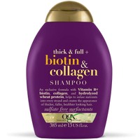 OGX Biotin & Collagen Shampoo Thick & Full Θρεπτικό Σαμπουάν για Πυκνότητα & Όγκο στα Λεπτά Αδύναμα Μαλλιά 385ml