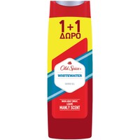 Old Spice Πακέτο Προσφοράς Whitewater Shower Gel 2x400ml - Αφρόλουτρο για Άνδρες με Τέλειο Άρωμα