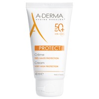 A-Derma Protect Creme Visage Spf50+ 40ml - Αντηλιακή Κρέμα Προσώπου Πολύ Υψηλής Προστασίας για Κανονική - Ξηρή Επιδερμίδα