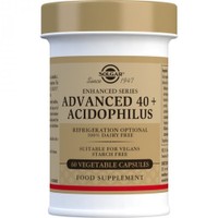 Solgar Advanced 40+ Acidophilus 60veg.caps - Συμπλήρωμα Διατροφής Προβιοτικών Φιλικών Βακτηρίων για την Εξισορρόπηση της Εντερικής Χλωρίδας & την Καλή Λειτουργία του Γαστρεντερικού Ειδικά Σχεδιασμένη για Άτομα Άνω των 40