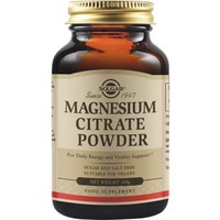 Solgar Magnesium Citrate Powder 108g - Συμπλήρωμα Διατροφής Μαγνησίου Κιτρικής Μορφής για την Καλή Λειτουργία των Μυών, Νευρικού Συστήματος & Μείωση Κούρασης & Κόπωσης σε Σκόνη