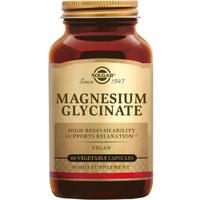 Solgar Magnesium Glycinate 60veg.caps - Συμπλήρωμα Διατροφής Διγλυκινικού Μαγνησίου για την Καλή Λειτουργία του Νευρικού Συστήματος, Ενίσχυση της Διάθεσης & Χαλάρωση