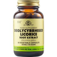 Solgar Deglycyrrhised Licorice Root Extract 60veg.caps - Συμπλήρωμα Διατροφής Εκχυλίσματος Ρίζας Γλυκόριζας για την Υποστήριξη της Πέψης & Ενίσχυση της Λειτουργίας του Στομάχου & Εντέρου