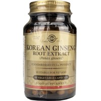 Solgar Korean Ginseng Root Extract 60veg.caps - Συμπλήρωμα Διατροφής Εκχυλίσματος Ρίζας Κορεάτικου Τζίνσενγκ για Ενέργεια, Τόνωση & Πνευματική Διαύγεια