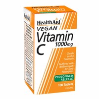 Health Aid Vitamin C 1000mg With Bioflavonoids 100tabs - Συμπλήρωμα Διατροφής Βιταμίνης C Βραδείας Αποδέσμευσης για Παρατεταμένη Δράση