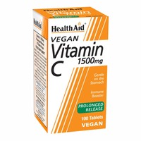 Health Aid Vitamin C 1500mg With Bioflavonoids 100tabs - Συμπλήρωμα Διατροφής Βιταμίνης C Βραδείας Αποδέσμευσης για Παρατεταμένη Δράση