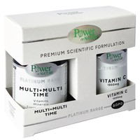 Power Health Promo Platinum Range Multi+Multi Time 30tabs & Δώρο Vitamin C 1000mg 20tabs - Συμπλήρωμα Διατροφής που Δίνει Ενέργεια και Τονώνει τον Οργανισμού & Δωρο Βιταμινη C για Ενίσχυση του Ανοσοποιητικού