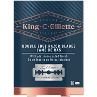 Gillette King C Double Edge Razor Blades Ξυράφια Διπλής Ακμής, Ανταλλακτικά  10 Τεμάχια
