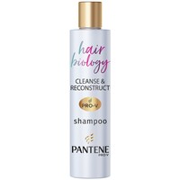 Pantene Hair Biology Cleanse & Reconstruct Shampoo 250ml - Σαμπουάν Αναδόμησης για Λιπαρές Ρίζες & Κατεστραμμένες Άκρες