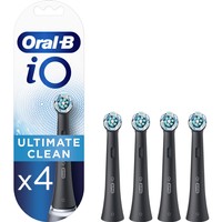 Oral-B iO Ultimate Clean Brush Heads Black 4 Τεμάχια - Ανταλλακτικές Κεφαλές Βουρτσίσματος σε Μαύρο Χρώμα, για Επαγγελματικό Καθαρισμό Ανάμεσα στα Δόντια