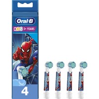 Oral-B Kids Spiderman Value Pack Extra Soft 4 Τεμάχια - Ανταλλακτικές Κεφαλές Παιδικής Ηλεκτρικής Οδοντόβουρτσας με Πολύ Μαλακές Ίνες & Χαρακτήρες της Ταινίας Spiderman