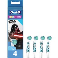 Oral-B Kids Star Wars Value Pack Extra Soft 4 Τεμάχια - Ανταλλακτικές Κεφαλές Παιδικής Ηλεκτρικής Οδοντόβουρτσας με Πολύ Μαλακές Ίνες & Χαρακτήρες της Ταινίας Star Wars