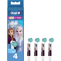 Oral-B Kids Toothbrush Heads Extra Soft 4 Τεμάχια - Ανταλλακτικές Κεφαλές Παιδικής Ηλεκτρικής Οδοντόβουρτσας με Πολύ Μαλακές Ίνες & Χαρακτήρες της Ταινίας Frozen II