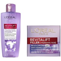 L'oreal Paris Πακέτο Προσφοράς Revitalift Filler Day Cream 50ml & L'oreal Paris Revitalift Filler Τονωτική Λοσιόν Προσώπου 200ml - Αντιγηραντική Κρέμα Ημέρας & Τονωτική Λοσιόν που Αναπληρώνει τον Όγκο της Επιδερμίδας, Ενυδατώνει Εντατικά & Λειαίνει