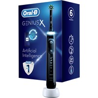 Oral-B Genius X Midnight Black Artificial Intelligence Electric Toothbrush 1 Τεμάχιο - Ηλεκτρική Οδοντόβουρτσα, Λειτουργία Αναγνώρισης Βουρτσίσματος Τεχνητής Νοημοσύνης