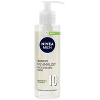 Nivea Men Sensitive Menmalist Face & Beard Wash 200ml - Ανδρικό Gel Καθαρισμού για Πρόσωπο & Γένια