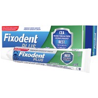 Fixodent Plus Best Fresh Breath Technology 40gr - Στερεωτική Κρέμα για Τεχνητές Οδοντοστοιχίες, Κατά της Δυσάρεστης Αναπνοής