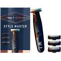 Gillette King C Style Master Cordless Stubble Trimmer 1 Τεμάχιο - Αδιάβροχη Ανδρική Μηχανή Ξυρίσματος Χωρίς Καλώδιο & με 4D Εξάρτημα Κουρέματος