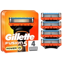 Gillette Fusion 5 Power 4 Τεμάχια - Ανταλλακτικές Κεφαλές Ξυριστικής Μηχανής Σχεδιασμένες Με 5 Λεπίδες για Βαθύ Ξύρισμα που Διαρκεί