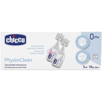 Chicco PhysioClean Physiological Solution 10x5ml - Αμπούλες Αποστειρωμένου Διαλύματος για τον Ρινικό Καθαρισμό από 0+ Μηνών