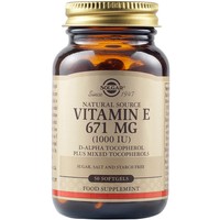 Solgar Vitamin E 671mg, 50 Softgels - Συμπλήρωμα Διατροφής με Βιταμίνη Ε για την Καλή Υγεία του Δέρματος & της Καρδιάς με Αντιοξειδωτικές Ιδιότητες