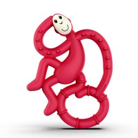 Matchstick Monkey Mini Monkey Teether Κωδ 240304, 1 Τεμάχιο - Red - Μασητικό Οδοντοφυΐας από την Γέννηση