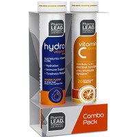 Pharmalead Promo Hydro Vitamin C 1000mg Orange 20 Effer.tabs & Δώρο Vitamin C 1000mg Orange 20 Effer.tabs - Συμπλήρωμα Διατροφής Ηλεκτρολυτών & Βιταμίνης C για Ενυδάτωση & Ενίσχυση του Ανοσοποιητικού με Γεύση Πορτοκάλι & Συμπλήρωμα Διατροφής με Βιταμίνη C για Ενίσχυση του Ανοσοποιητικού με Γεύση Πορτοκάλι