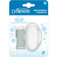 Dr. Brown's Finger Toothbrush 3m+, 1 Τεμάχιο - Βρεφική Δαχτυλική Οδοντόβουρτσα Σιλικόνης