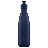 Chilly's Sports Bottle 500ml - Matte Blue - Ανοξείδωτο Θερμός με Καπάκι Τύπου Sport για Ζεστά & Κρύα Ροφήματα