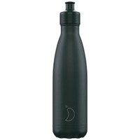 Chilly's Sports Bottle 500ml - Matte Green - Ανοξείδωτο Θερμός με Καπάκι Τύπου Sport για Ζεστά & Κρύα Ροφήματα