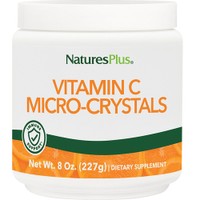 Natures Plus Vitamin C Micro Crystals 227g - Συμπλήρωμα Διατροφής Βιταμίνης C σε Σκόνη Μικροκρυστάλλων για Ευκολότερη Απορρόφηση & Ενίσχυση του Ανοσοποιητικού Συστήματος