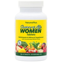 Natures Plus Source of Life Women 60tabs - Συμπλήρωμα Διατροφής Πολυβιταμινών, Μετάλλων, Ιχνοστοιχείων & Εκχυλίσματος Βοτάνων Ειδικά Σχεδιασμένο για το Γυναικείο Οργανισμό για Ενέργεια, Τόνωση Ορμονική Ισορροπία με Αντιοξειδωτικές Ιδιότητες