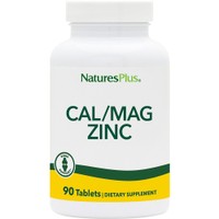 Natures Plus Cal/Mag/Zinc 90tabs - Συμπλήρωμα Διατροφής Ασβεστίου, Μαγνησίου & Ψευδάργυρου για την Καλή Υγεία των Οστών, Δοντιών, Μυών & Ανοσοποιητικού