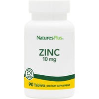 Natures Plus Zinc 10mg, 90tabs - Συμπλήρωμα Διατροφής με Ψευδάργυρο για Ενίσχυση του Ανοσοποιητικού Βελτίωση της Ανδρικής Γονιμότητας & Υγιή Μαλλιά, Νύχια & Δέρμα